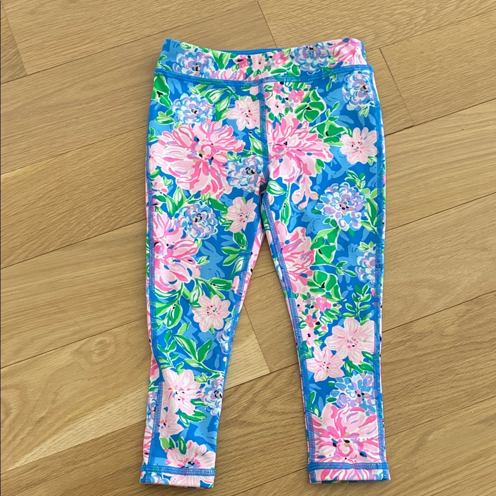 Lily Pulitzer Toddler Blue Floral Leggings